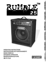 Fender Rumble-25 - Owners Manual